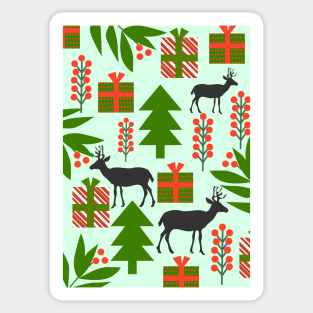 Deer and Christmas gifts Sticker